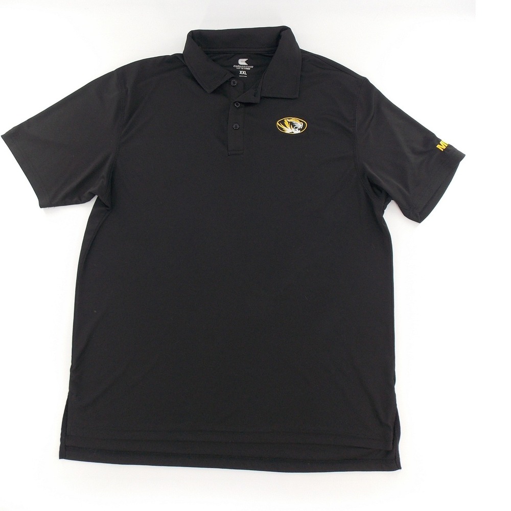Colosseum Polo Shirt‎ Missouri Tigers NCAA Collegiate Men XXL Black